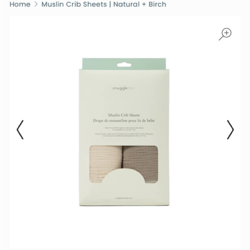 Muslin Crib Sheets | Natural + Birch