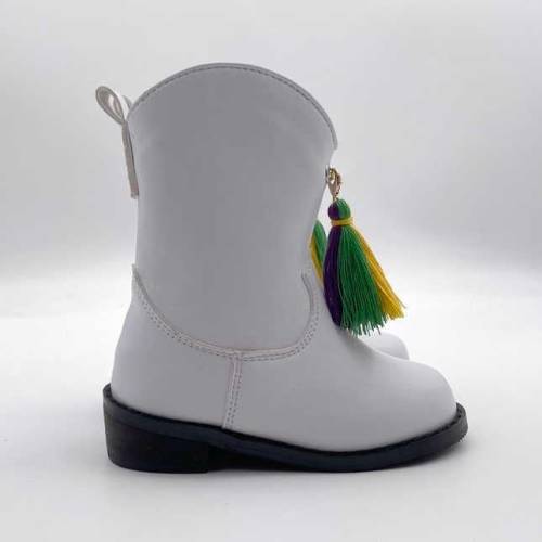 Patented Child Majorette Marching Boots w/ Heel