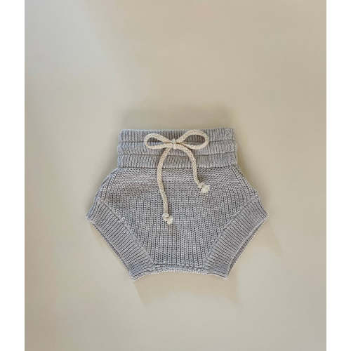 Chunky Knit Bloomers - Light grey – Purely Little