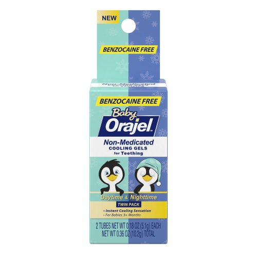 Orajel Baby Daytime and Nighttime Non-Medicated Cooling Gels for Teething