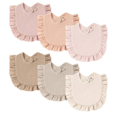 Baby Muslin Bibs Bandana Drool Bibs for Unisex Boys & Girls, Soft and Absorbent Cotton Teething Drooling Bib Set for Newborn Toddler