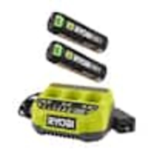 RYOBI USB Lithium Starter Kit with (2) 2.0 Ah Batteries and 3-Port Charger FVSK102