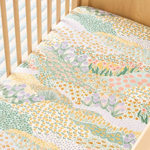 Flower Field Crib Fitted Sheet