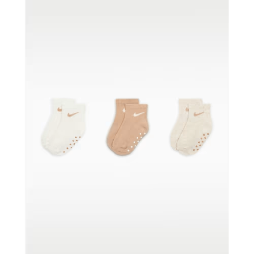 Nike Baby Core Swoosh Gripper Socks (3 Pairs). Nike.com