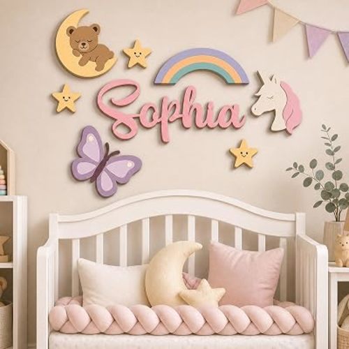 Personalized Wooden Name Sign for Nursery (DIY 1)