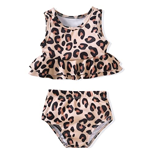 Aalizzwell Toddler Baby Girl Bathing Suit Two Piece Swimsuit Bikini Beach Wear