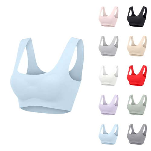 Sports Bras for Women Cooling Seamless Wireless Push Up Bralettes Workout Gym Yoga Bra Tshirt Bra