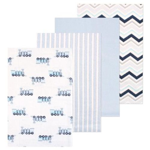 Little Treasure Luvable Friends Flannel Receiving Blankets 4pk