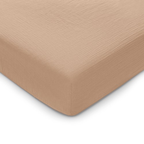 Comfy Cubs Muslin Crib Sheet, 100% Muslin Cotton Crib Sheets for Standard Crib Mattresses (Cedar)