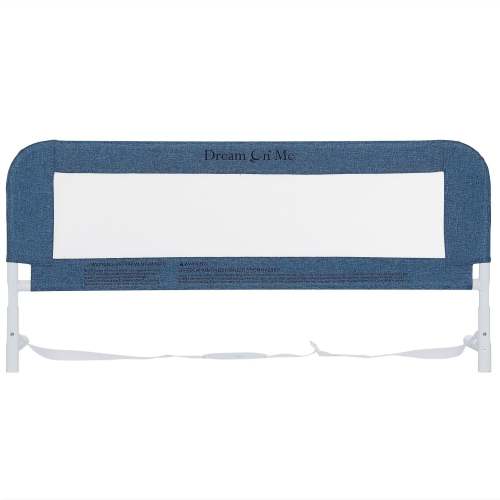 3D Linen fabric and Mesh Security Bed Rail - Navy