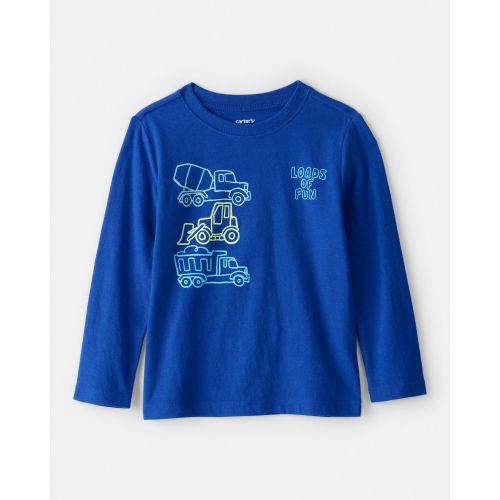 Toddler Boy Dumptruck Long-Sleeve Graphic Tee - Blue - Carter's | Carter's