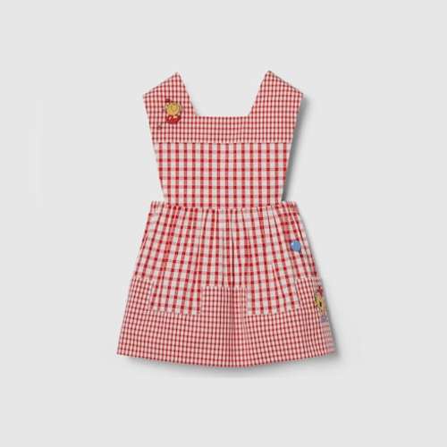Baby gingham cotton dress