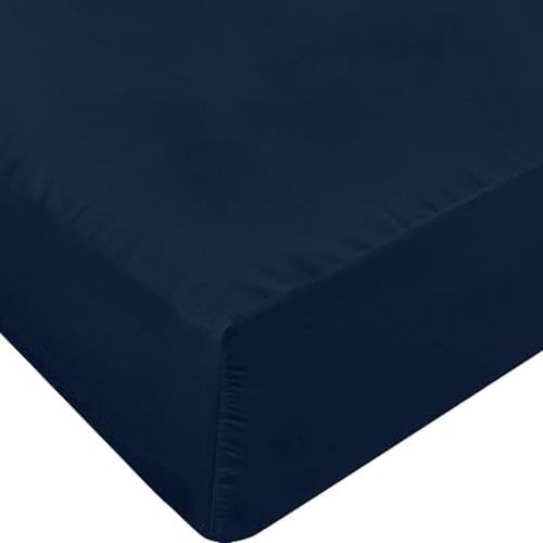 Utopia Bedding Queen Fitted Sheet - Bottom Sheet - Deep Pocket - Soft Microfiber - Shrinkage and Fade Resistant - Easy Care -1 Fitted Sheet Only (Navy)