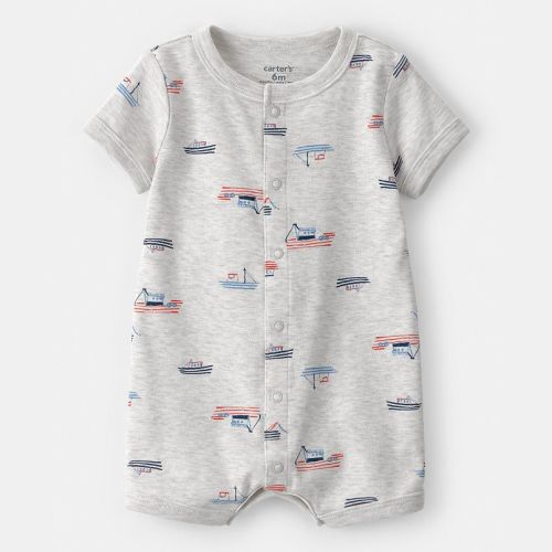 Baby Carter's Boat Short-Sleeve Romper