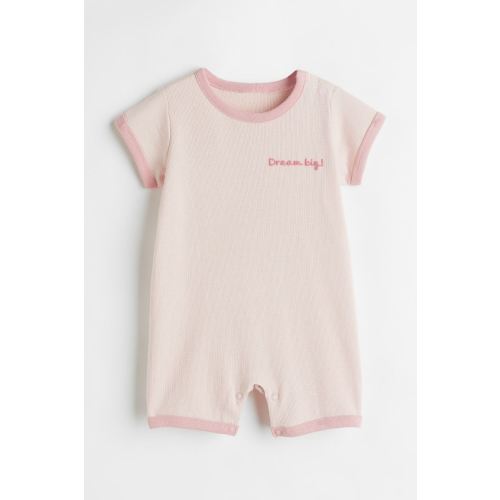 Short-sleeved Cotton Romper Suit