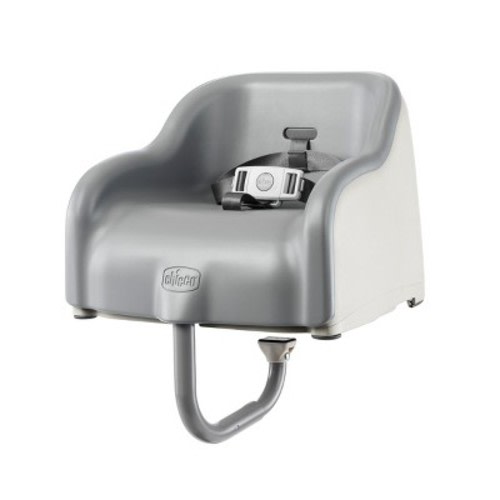 Chicco Cinch Booster Seat - Mocha: Safety Harness, 3-Point Harness, Solid Pattern, Maximum Weight Capacity 50 lbs