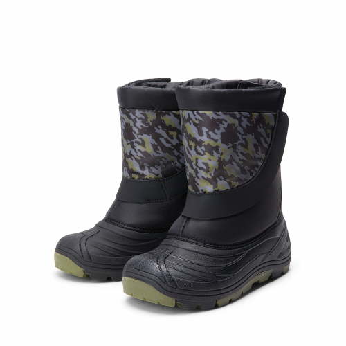 DREAM PAIRS Winter Zip Snow Boots Outdoor Warm Waterproof Sport Snow Boot