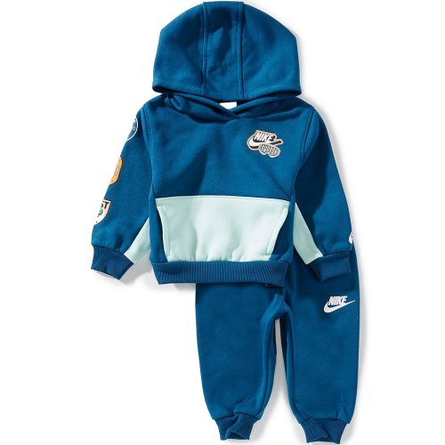 Nike Baby Boys Long Sleeve Pullover Hoodie And Jogger Pants 2-Piece Set