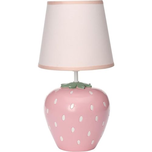 Bedtime Originals Flower Power Hand-Painted Custom Strawberry Lamp with Shade