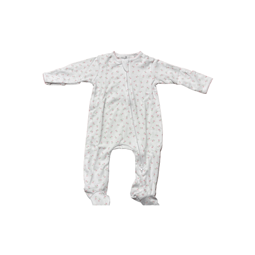 Juliette's Classics Print Zip Footie – Posh Tots Children's Boutique