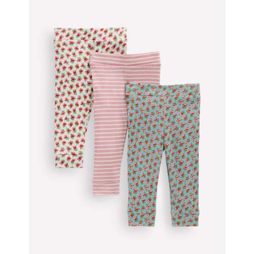 3-pack Pointelle Leggings-Multi Floral