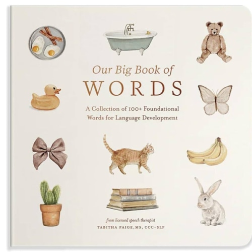Our Big Book of First Words: A Collection of 100+ Foundational Words for Language Development (Tabitha Paige Children's Book Series)