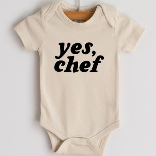 Yes, Chef Organic Onesie - Cream