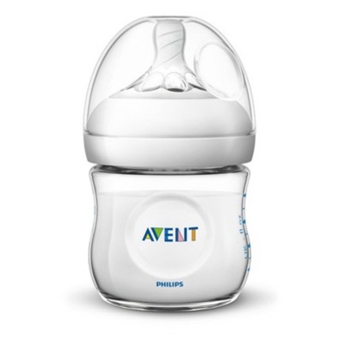 Philips Avent Natural Baby Bottle - Clear - 4oz - 3pk