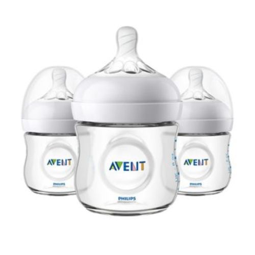 Philips Avent Natural 3-Pack 4 oz. Bottles - CLEAR - 3 PACK