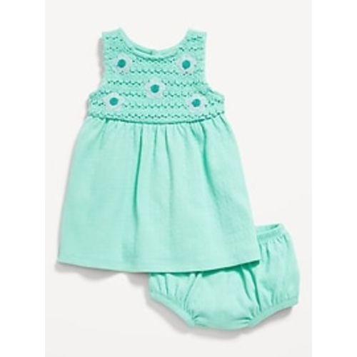 Sleeveless Crochet-Panel Dress and Shorts Set for Baby | Old Navy