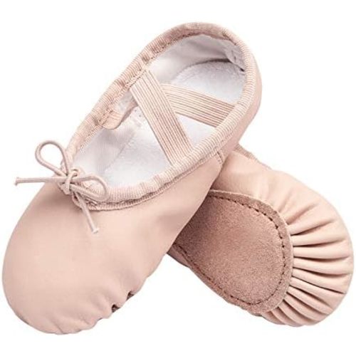 Stelle Ballet Shoes for Girls Toddler Ballet Slippers Soft Leather Boys Dance Shoes for Toddler/Little Kid/Big Kid