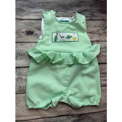 Embroidered Seersucker Golf