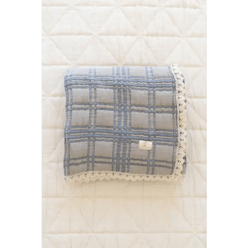 Bluebelle French plaid quilt