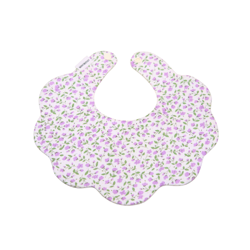 Classic Cotton Waterproof Bib - Lilac Bloom