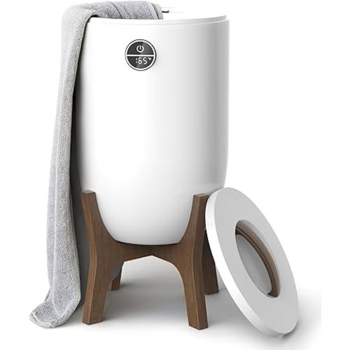 Luxury Towel Warmer Bucket, 20L Large Heated Towel Warmers for Bathroom with Timer, Auto Shut Off, Fits Up to Two 40"X70" Oversized Towels, Bathrobes, Blankets for Home, Spa