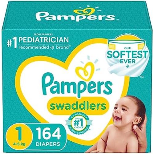 Pampers Swaddlers Newborn Diaper Size 1 164 Count