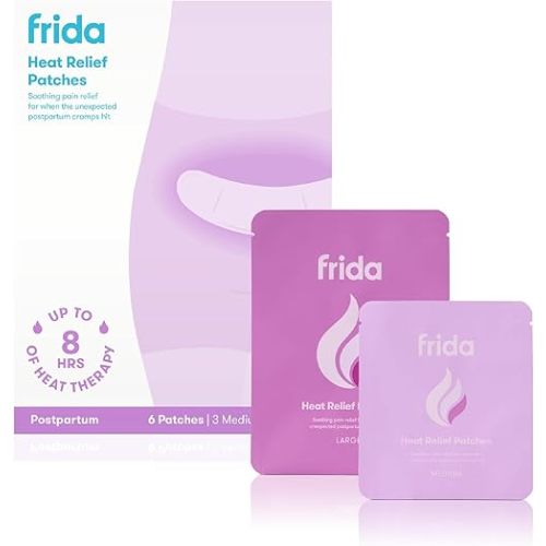 Frida Mom Uterine Recovery Patches, Heating Pad for After Birth Comfort, 8-Hours of Non-Medicated Heat Relief for Cramping, Postpartum Essentials for New Moms