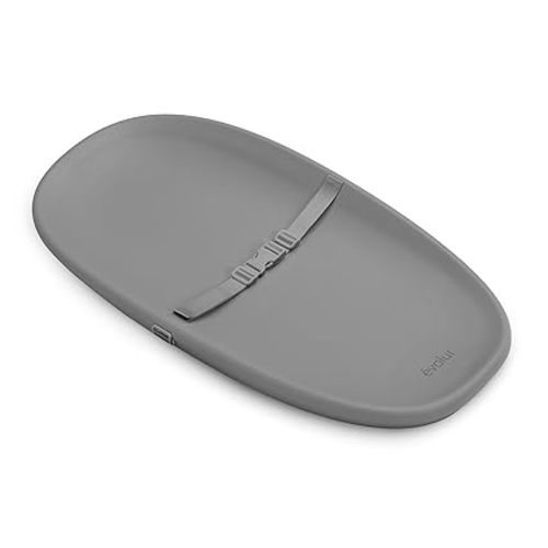 évolur Eva Baby Changing Pad, Soft, Lightweight and Portable Changing Pad, Fits All Changing Table, Waterproof Firm Padding - Dark Gray