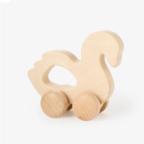 Wooden Push Toy Swan – Elegant Baby