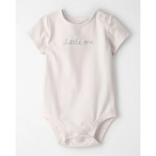 Baby Organic Cotton 'Little One' Embroidered Bodysuit  - Little Planet | Carter's