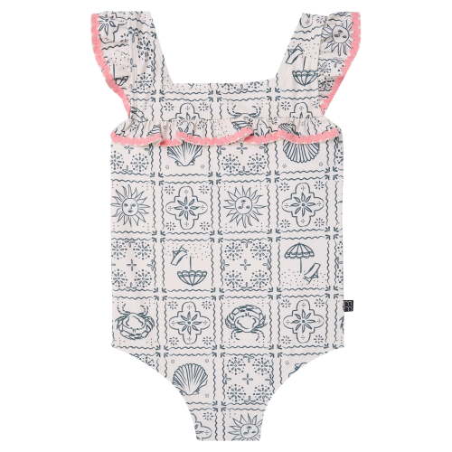 Modern Moments by Gerber Baby and Toddler Girl One-Piece Swimsuit, Sizes 0/3M-5T