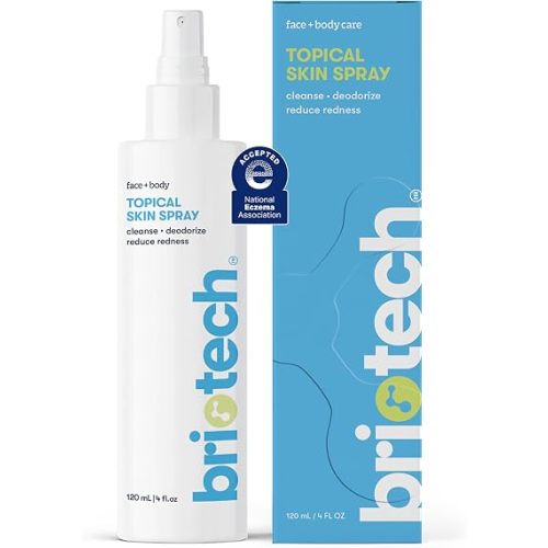 BRIOTECH Hypochlorous Acid Spray for Face and Body, 4 fl oz, 1 Pack