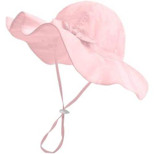 FURTALK Baby Girl Wide Brim Sun Hat with UPF 50+ Toddler Baby Sun Protection