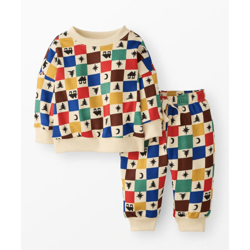 Baby Holiday French Terry Sweatshirt & Sweatpants Set