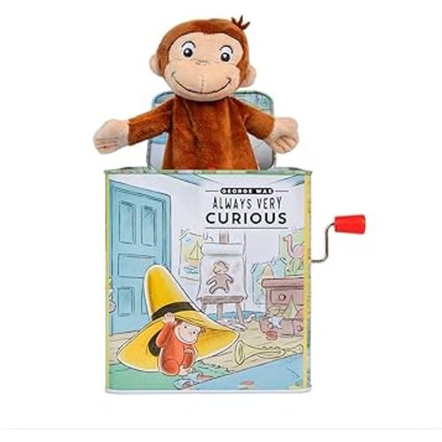 Kids Preferred Curious George Jack-in-The-Box - Musical Toy for Babies