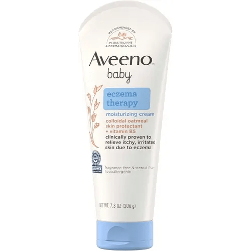 Aveeno Baby Eczema Therapy Moisturizing Cream, Natural Colloidal Oatmeal & Vitamin B5, Baby Eczema Cream for Dry, Itchy, Irritated Skin Due to Eczema, Paraben- & Steroid-Free, 7.3 oz