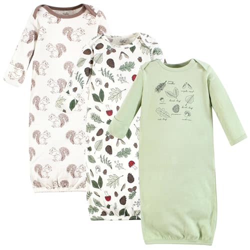 Touched by Nature Unisex Baby Organic Cotton Gowns
