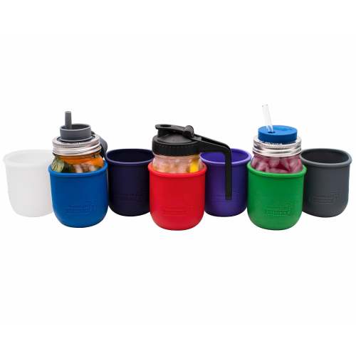 Silicone Sleeve for Regular Mouth Pint 16oz Mason Jars – Kind Brew Coffee and Tea House
