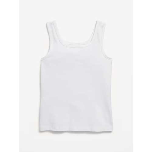 Solid Fitted Tank Top for Girls
