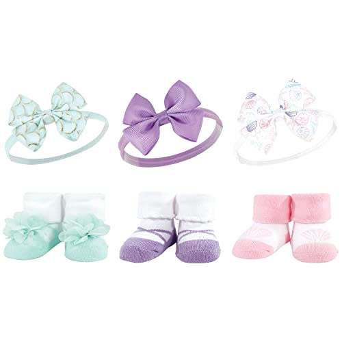 Hudson Baby Girl's Headband and Socks Giftset